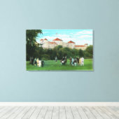 Het Uitzicht van het Hotel van Washington van Golf Canvas Afdruk (Insitu (Houten vloer))