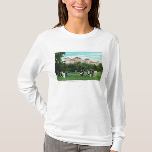 Het Uitzicht van het Hotel van Washington van Golf T-shirt (Voorkant)