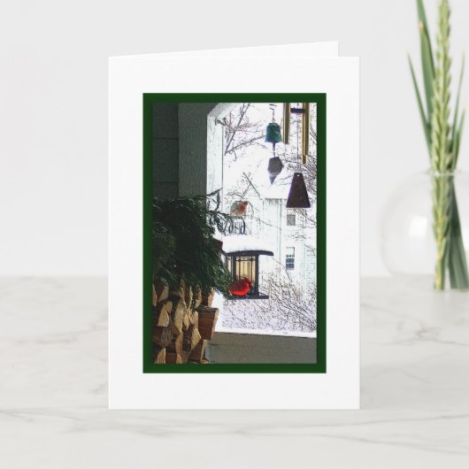 Het "uitzicht van hier " feestdagen kaart (Voorkant)