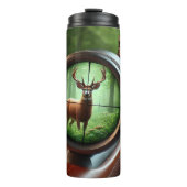 Het Uitzicht van Hunter in Autumn Forest Thermosbeker (Voorkant)