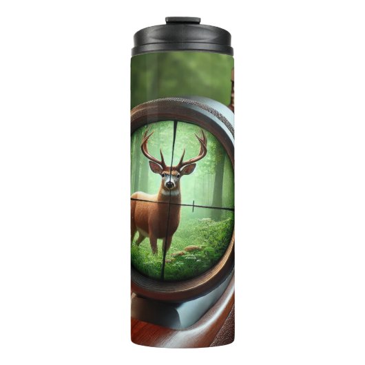 Het Uitzicht van Hunter in Autumn Forest Thermosbeker (Voorkant)