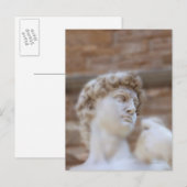 Het uitzicht van Michelangelo's standbeeld van DAV Briefkaart (Voorkant / Achterkant)