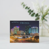 Het Uitzicht van Norfolk Virginia Briefkaart (Staand voorkant)