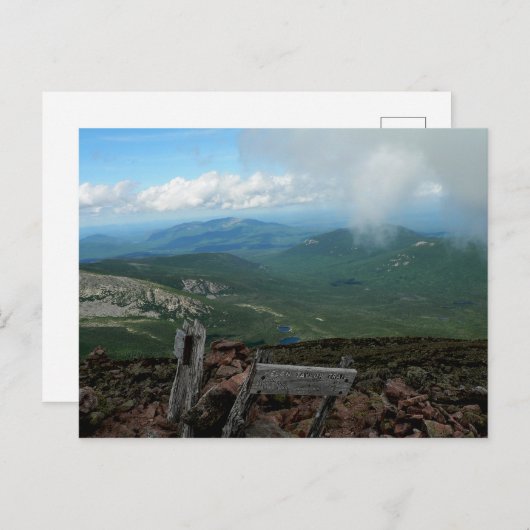 Het Uitzicht van Pamola Peak, Baxter State Park, M Briefkaart (Voorkant / Achterkant)