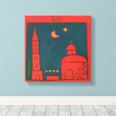 Het Uitzicht van Santo Spirito 2002 Canvas Afdruk (Insitu (Houten vloer))