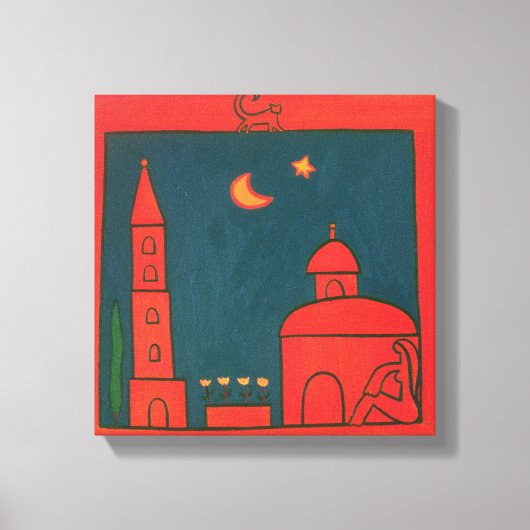 Het Uitzicht van Santo Spirito 2002 Canvas Afdruk (Voorkant)