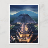 Het uitzicht van Teotihuacan Briefkaart (Voorkant)
