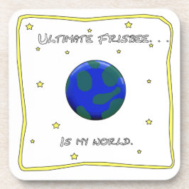 Het ultieme Frisbee is mijn wereld Bier Onderzetter