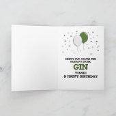 Het ultieme sentimental Birthday Message (Gin) Kaart (Binnen)
