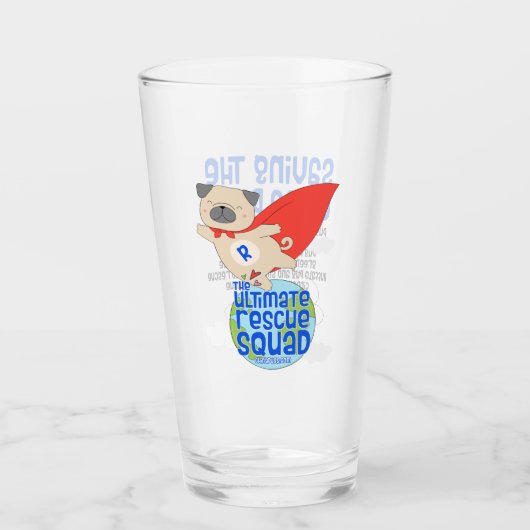 Het Ultimate Rescue Squad Pint Glas (Voorkant)