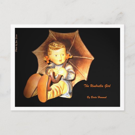 Het Umbrella Girl Briefkaart (Voorkant)