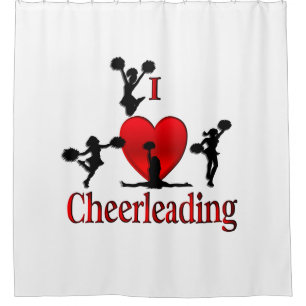 Het unieke Hart Cheerleading van I Douchegordijn
