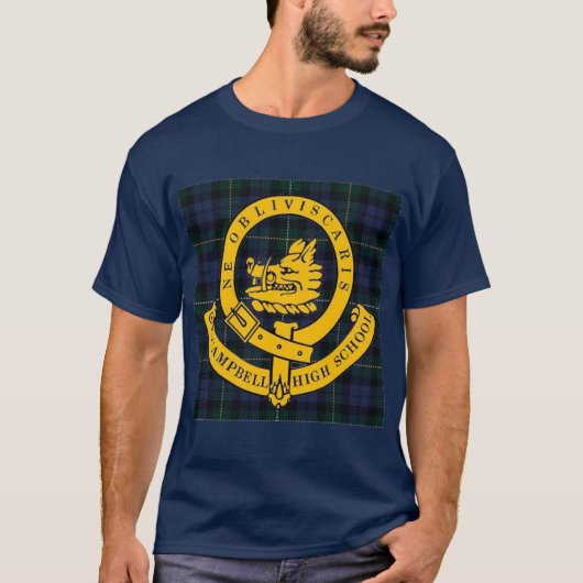 Het Unisex Tartan Logo T-shirt (Voorkant)