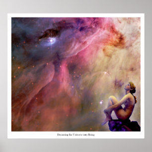 Het universum in zijn dromen poster