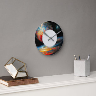 Het universum is Alive_Digital Art Wall klok