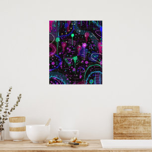 Het universum is wijd poster