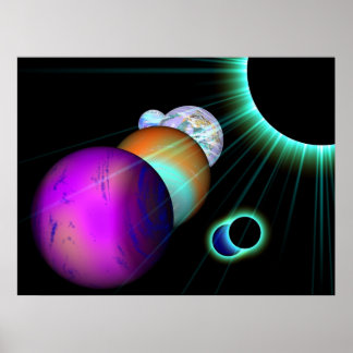 Het universum poster