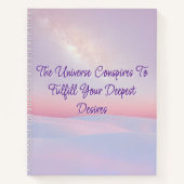 Het universum spant spiraal Notitieboek (Voorkant)