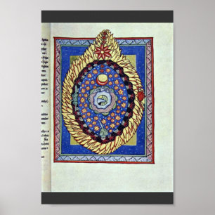 Het universum van Meister Des Hildegardis-Codex (B Poster