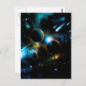 Het universum van planeten briefkaart (Voorkant / Achterkant)