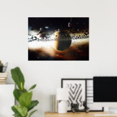 Het universum weergeven #2 poster (Thuiskantoor)