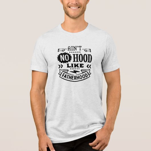 Het vaderschap is geen capuchon Tri-Blend shirt (Voorkant)