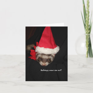 Het vakantie draag me uit Kerstkaart Feestdagen Kaart