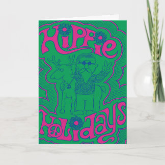 Het Vakantie van Hippy Feestdagen Kaart