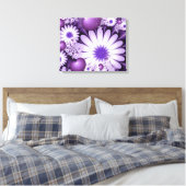 Het vallen in de Abstracte Bloemen van de Liefde & Canvas Afdruk (Insitu (Slaapkamer))