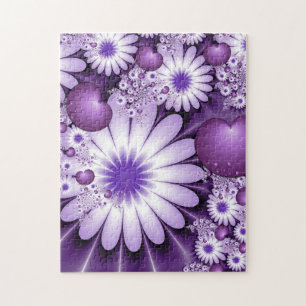 Het vallen in de Abstracte Bloemen van de Liefde & Legpuzzel