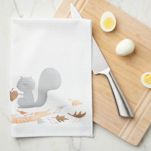 Het vallen in de keukenhanddoek van de liefdeseekh (Quarter Fold)