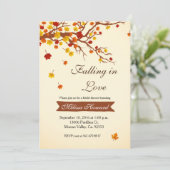 Het vallen in de Uitnodiging van de Bridal van de  (Staand voorkant)