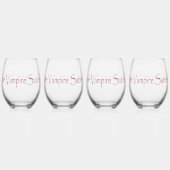 Het Vampire Satires-script Wijnglas Zonder Voet (Voorkant)