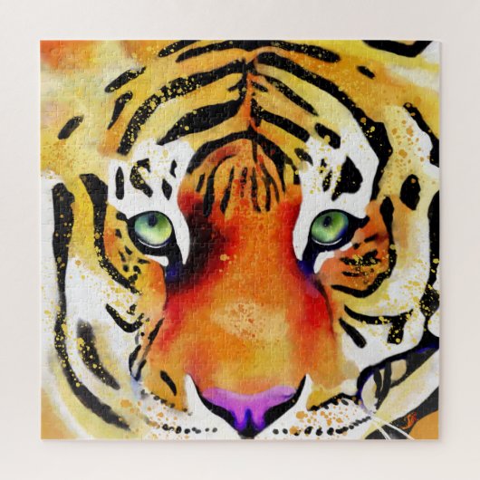 Het vangen van de Majesteit: Een Tijger Legpuzzel (Verticaal)