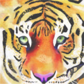 Het vangen van de Majesteit: Een Tijger Sticker (Voorkant)