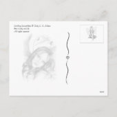 Het vangen van sneeuwvlokken kerst Briefkaart (Achterkant)