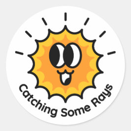 Het vangen van sommige stralen zon Sticker