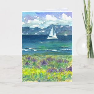 Het varen de Gelukkige Verjaardag van Lupines van Kaart