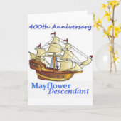 Het Varen van de Nakomeling van Mayflower het Kaart (Gele Bloem)