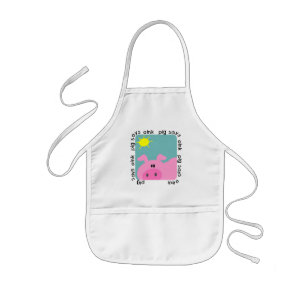 Het varken zegt T-shirts en Giften knor Kinder Schort
