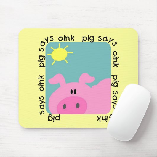 Het varken zegt T-shirts en Giften knor Muismat (Met muis)