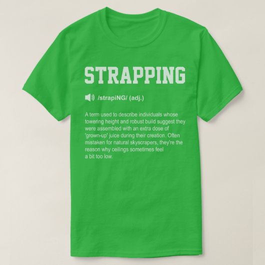 Het vastbinden Grappig Woordenboek Gym Betekenis T-shirt (Design voorkant)