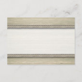 Het vastbinden van de knoop rustieke strand bruilo informatiekaartje (Achterkant)