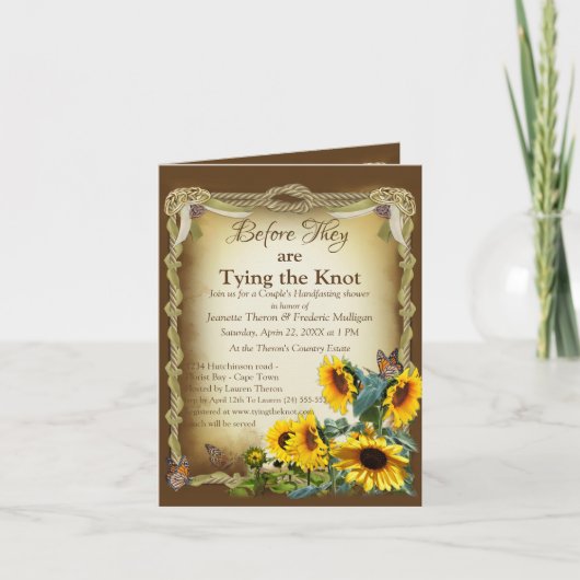 Het vastbinden van de Knot Couple Shower (Voorkant)