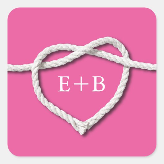 Het vastbinden van de Knot Fuchsia Sticker (Voorkant)