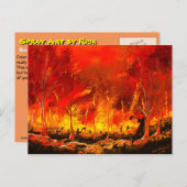 Het vechten Brand Briefkaart (Voorkant / Achterkant)