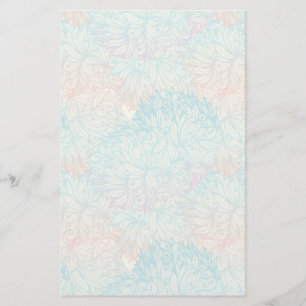 Het veelkleurige BloemenPatroon van de Krabbel Briefpapier
