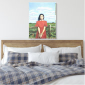 Het veilingblok 2000 canvas afdruk (Insitu (Slaapkamer))