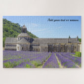 het veld Abbey Notre-Dame de Senanque & lavender, Legpuzzel (Horizontaal)