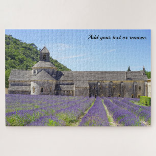 het veld Abbey Notre-Dame de Senanque & lavender, Legpuzzel